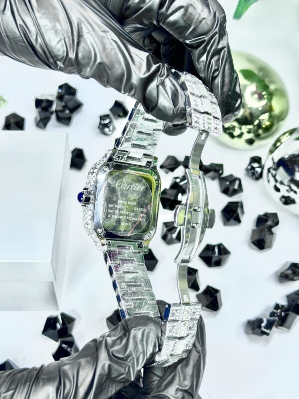 CARTIER White Stone & White Dial with Butterfly Lock