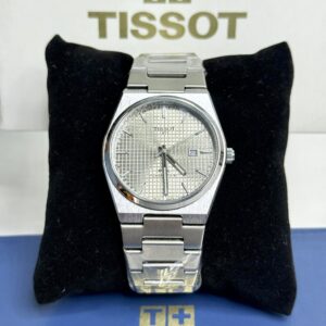 TISSOT PRX GRAY dial with SILVER chain