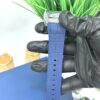 FM Blue Leather With White Diamond Watch