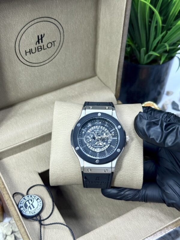 HUBLOT Black Dail With Date in Premium Leather Strap