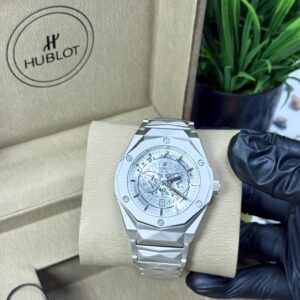 Hublot Diamond Cut White Dial