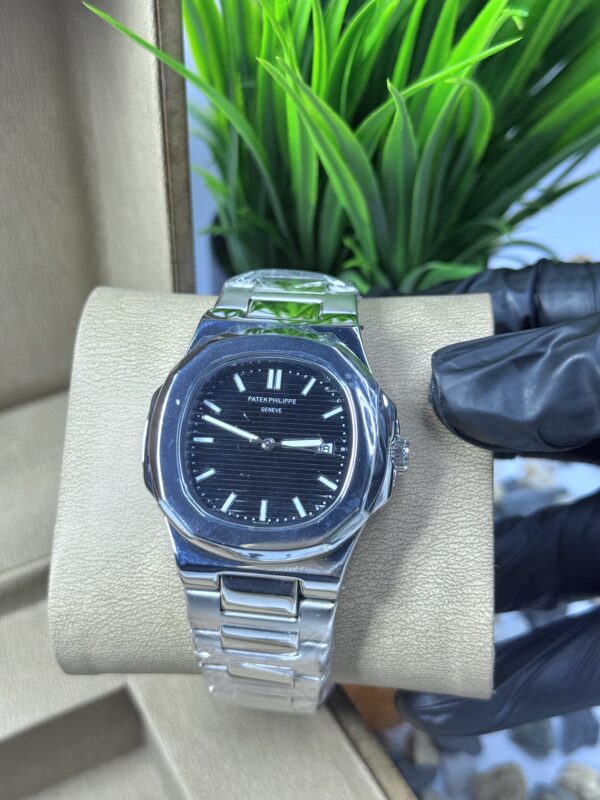 PP Silver Black Dial With Date