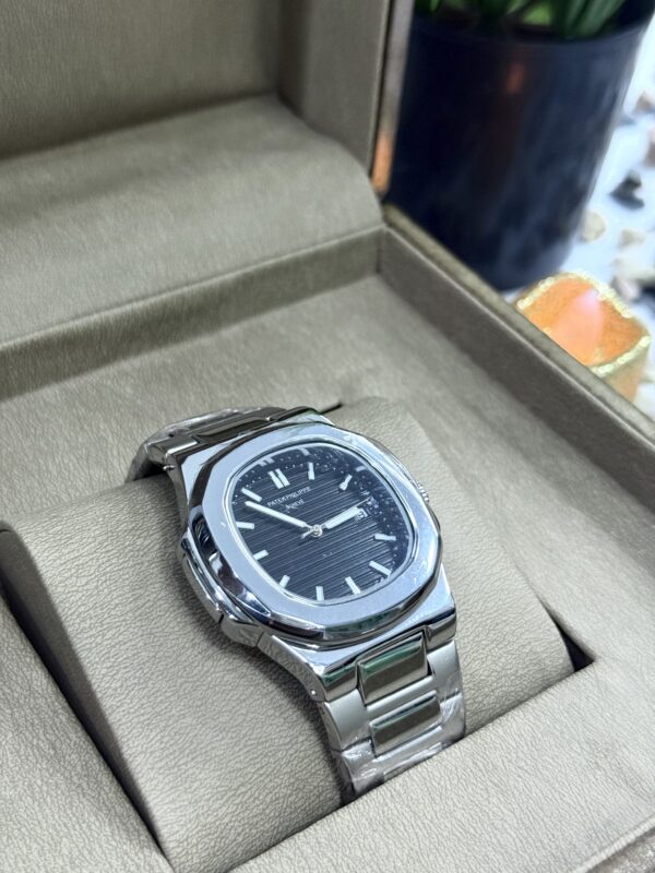 PP Silver Black Dial With Date