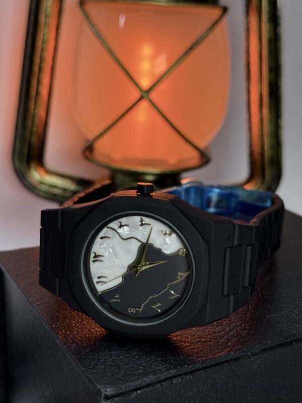 Black Arabic Aura with Marble Dial