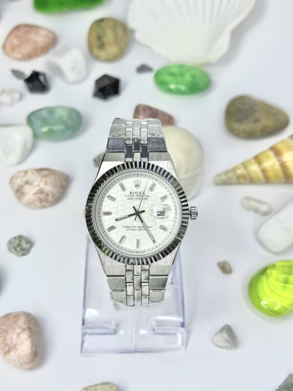 Rolex Land Dweller Silver With White Dial