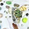 ROLEX OYSTER PERPETUAL TRUETONE Green Dial with Date