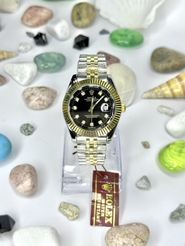 ROLEX OYSTER PERPETUAL TRUETONE BLACK Dial with Date