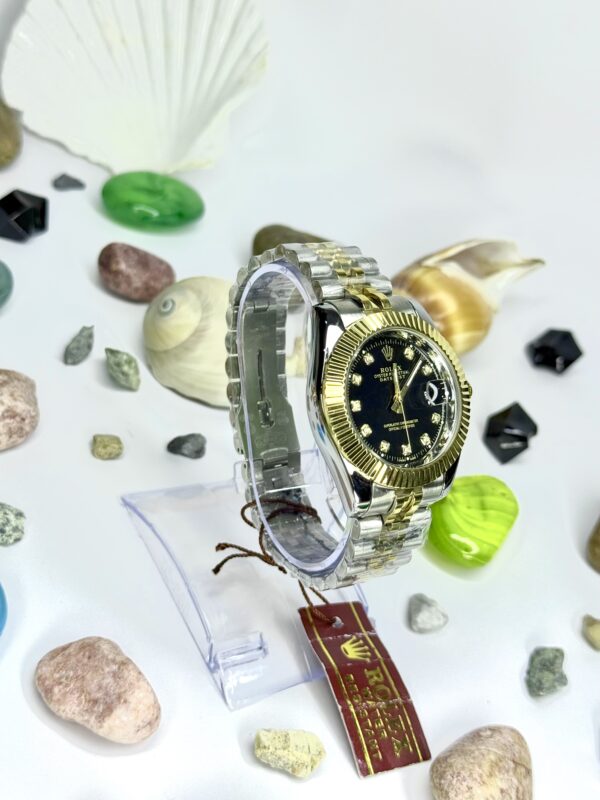 ROLEX OYSTER PERPETUAL TRUETONE BLACK Dial with Date