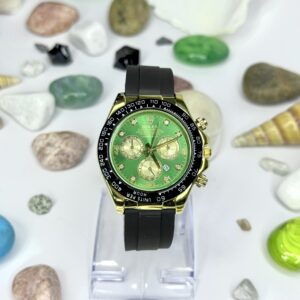 ROLEX Cosmograph Daytona Rotating Green Dial with Rubber Strap