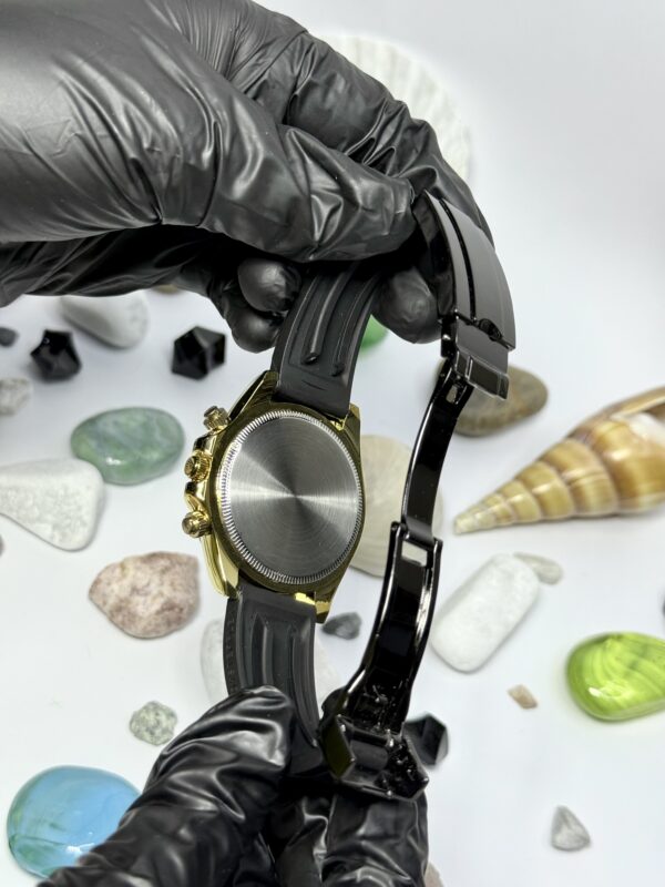 ROLEX Cosmograph Daytona Rotating Golden Dial with Rubber Strap