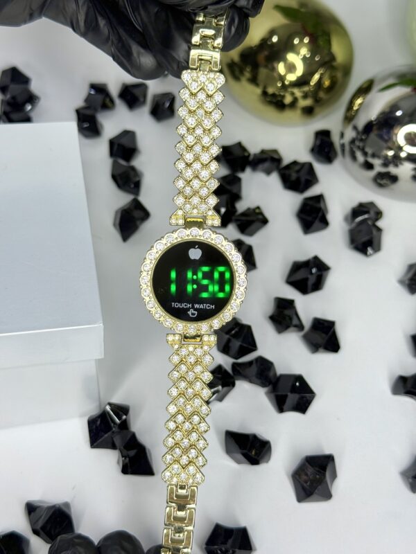 Ladies Watch White Diamonds(Apple Logo)